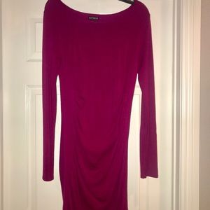 Beautiful Plum color light weight sweater dress